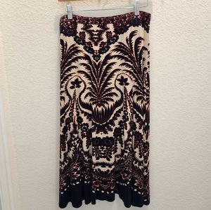 Anthropologie Plenty by Tracy Reese Size M Peyton Midi A-line Skirt